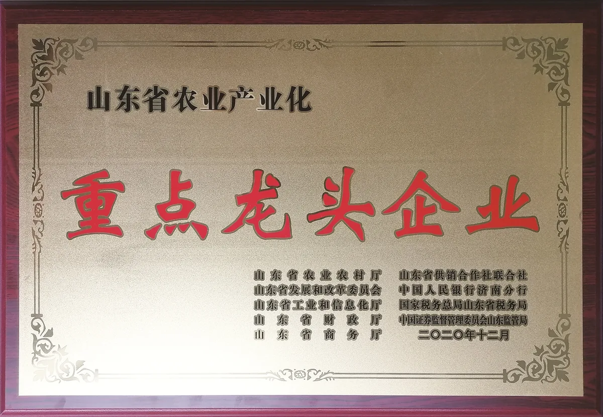山东省农业产业化重点龙头企业